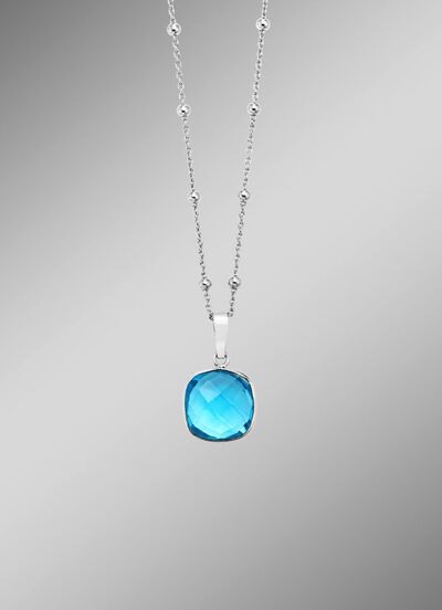 Strahlender Anh&auml;nger mit stilvoller Kette 