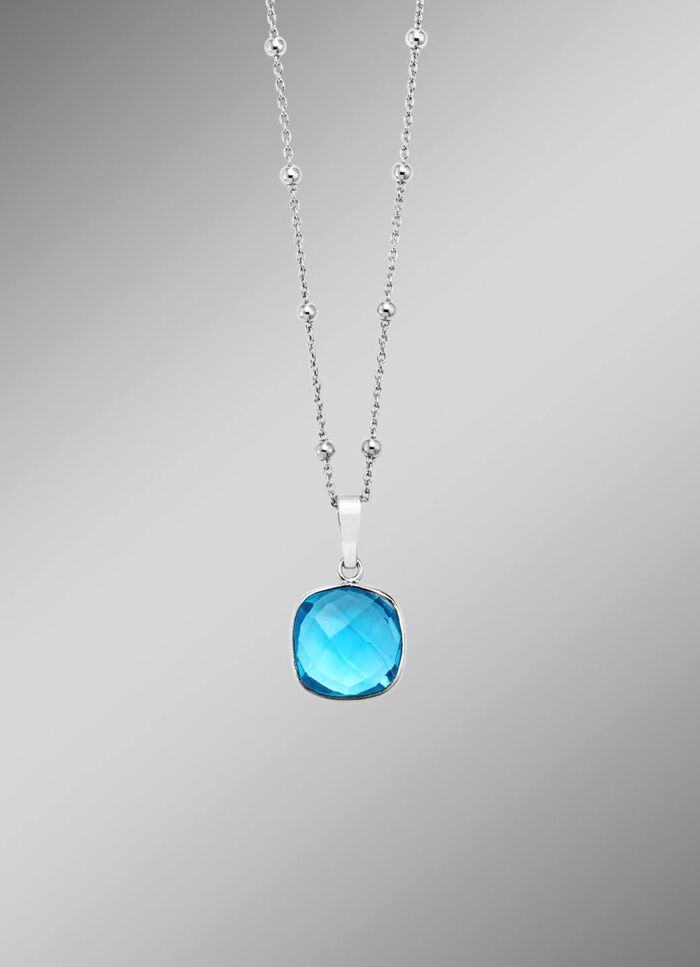 Strahlender Anh&auml;nger mit stilvoller Kette 