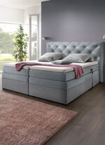 Boxspringbett elektrisch verstellbar per Fernbedienung GRAU