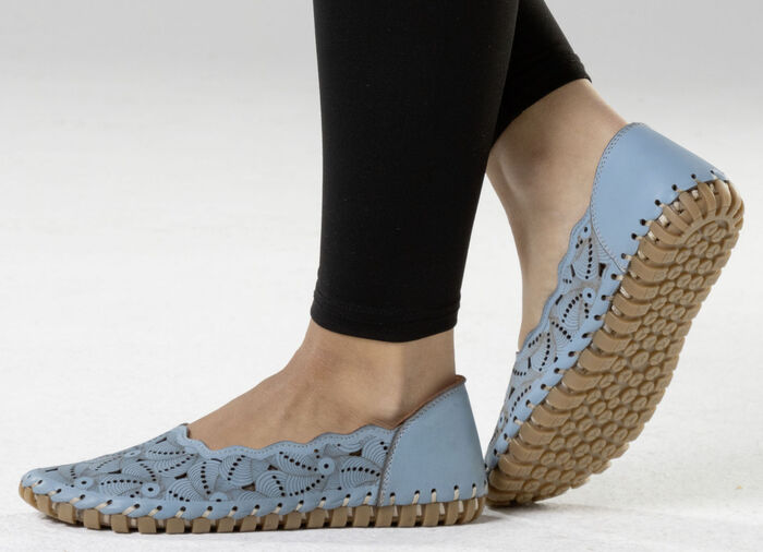 ELENA EDEN Ballerina mit interessanter Prägung JEANS