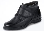 Stiefelette mit verstellbarem Klettverschluss SCHWARZ