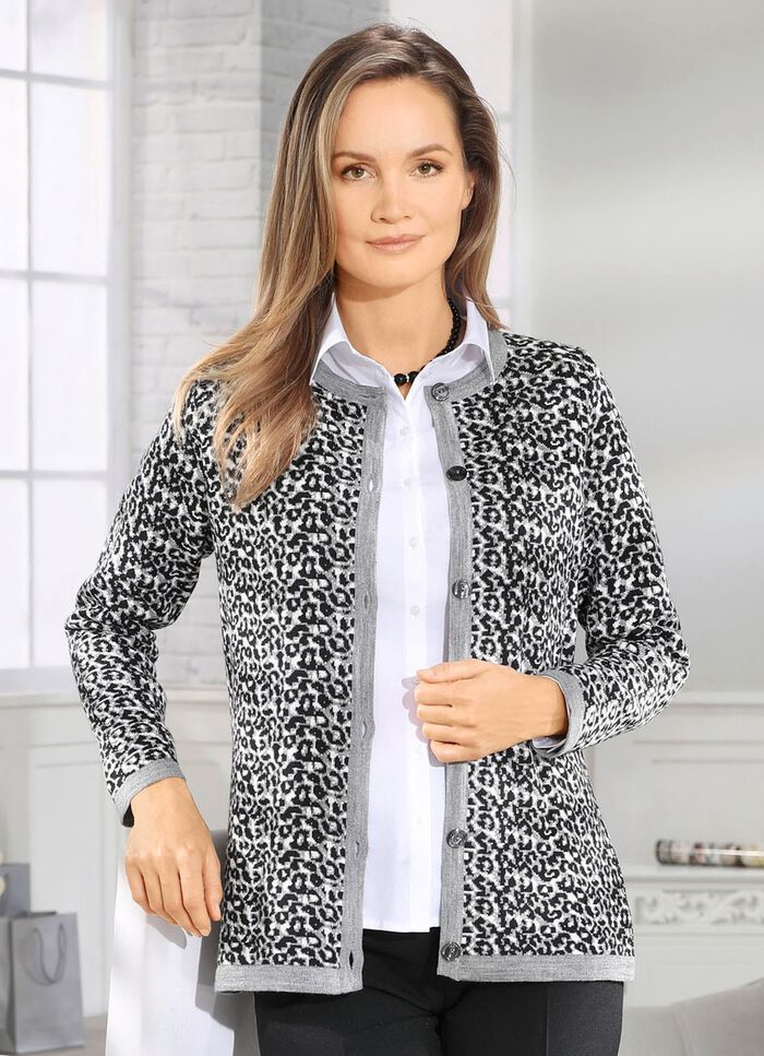 Strickjacke mit Schurwolle 