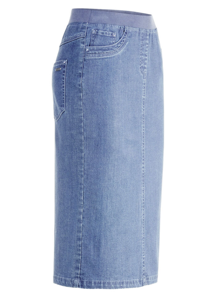 Rock in gerader Schnittführung HELLBLAU