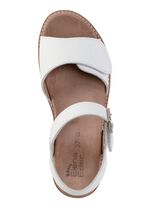 ELENA EDEN, bequeme Damen-Sandaletten, Weite H, mit herausnehmbarem Fussbett WEISS
