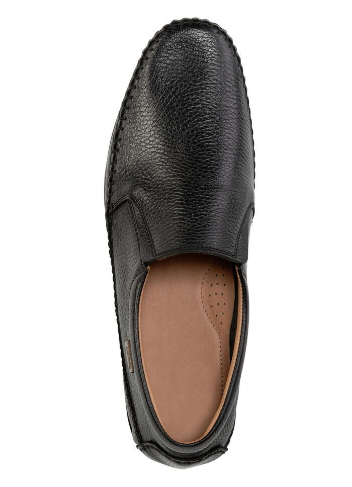 GINO GALANTE, leichte Herren-Slipper, mit Gummizug SCHWARZ