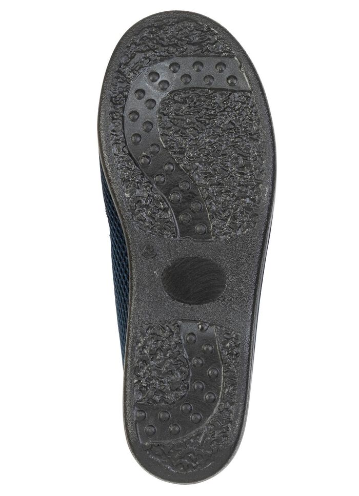 Bequeme Herren-Hausschuhe, Weite H, mit anatomisch geformtem Fussbett MARINE