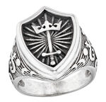 Herrenring Schwert und Krone 