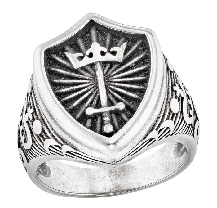 Herrenring Schwert und Krone 