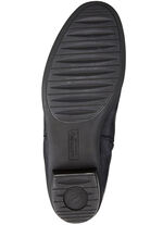 Waldläufer Stiefelette aus effektvoll geprägtem Leder SCHWARZ