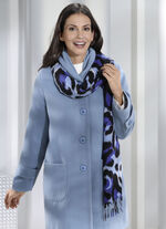 Schal mit Raubtierfell-Dessin 