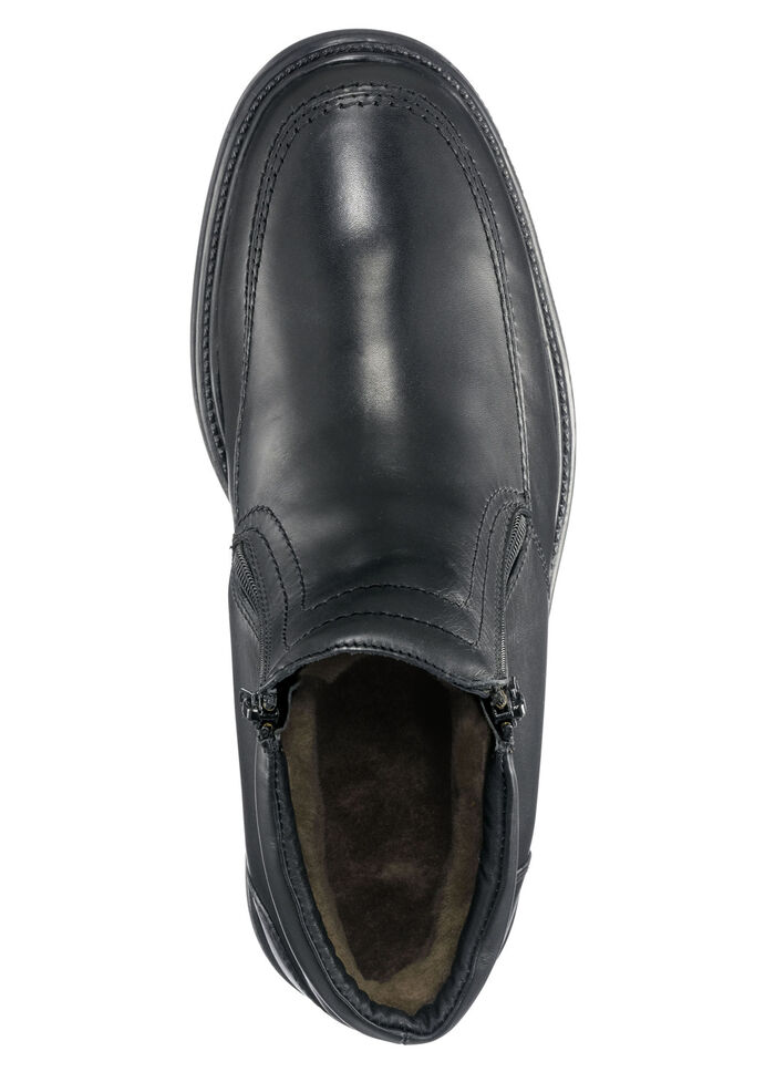 Stiefelette mit zwei Seitenreissverschlüsse SCHWARZ