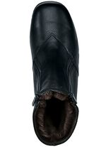 Stiefelette mit zwei seitlichen Reissverschl&uuml;ssen SCHWARZ