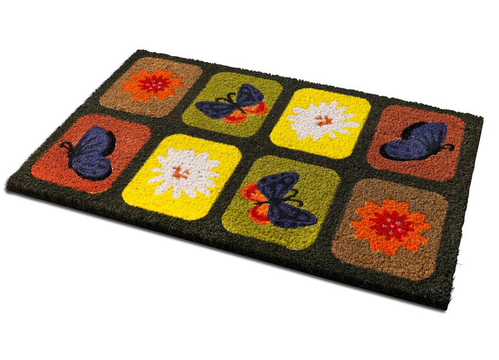 Fussmatte im Patchwork-Design 