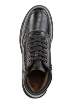 GINO GALANTE, gef&uuml;tterte Herren-Boots, Winterschuhe, mit Reissverschluss SCHWARZ