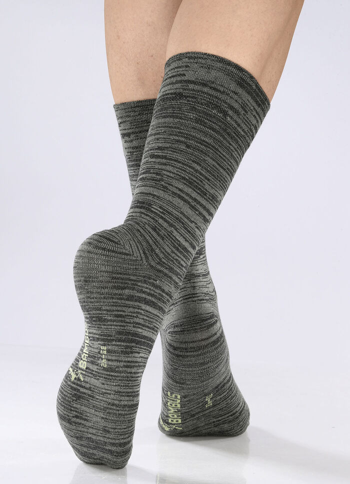 Sechserpack Socken in verschiedenen Farbstellungen 2X OLIV, 2X CAMEL, 2x SCHOKO