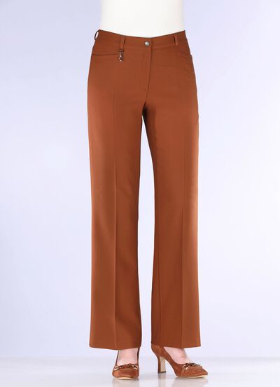Elegante Hose mit apartem Zieranh&auml;nger 