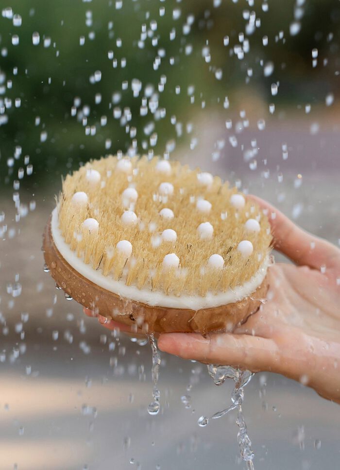 Massageb&uuml;rste aus Wildschweinborsten  