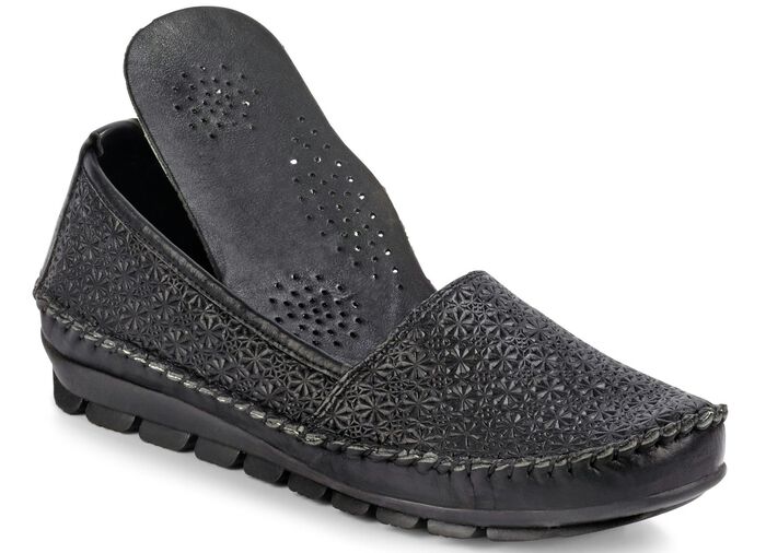 Gemini Mokassin-Slipper mit toller Pr&auml;gung 