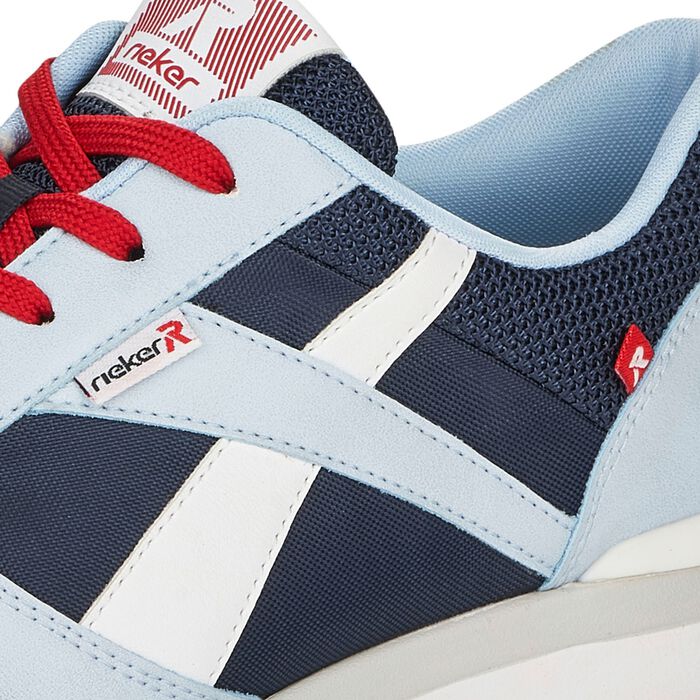 Rieker Sneaker mit klassischer Sch&uuml;rung BLAU