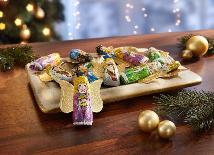 Weihnachtsengel aus feinster Edelvollmilch-Chocolade 