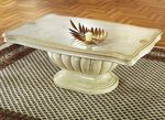 Stilvoller Couchtisch mit hochglanzlackierter Kunststoff-Oberfläche BEIGE