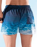 Badeshorts, Ges&auml;sstasche mit Klettverschluss, Microfaser 