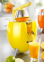 Zitruspresse mit Tropfstopp und Start-/ Stopp-Automatik GELB