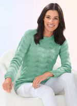 Pullover im Mustermix MINT