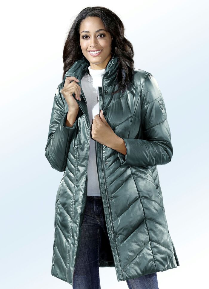 Kurzmantel mit Stehkragen JADEGR&Uuml;N