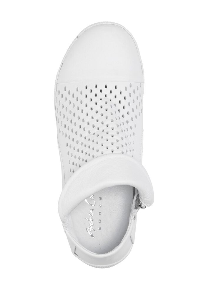 Andrea Conti, sommerliche Damen-Boots, mit herausnehmbarem Fussbett WEISS