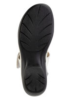 ELENA EDEN, schicke Damen-Sandalen, Weite H, mit herausnehmbarem Fussbett ECRU