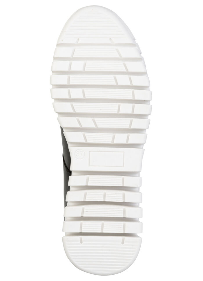 ELENA EDEN, stylische Damen-Sneaker, Weite G, mit herausnehmbarem Fussbett SCHWARZ-ALTSILBER