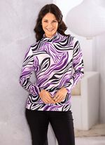 Shirt mit legerem Stehkragen 