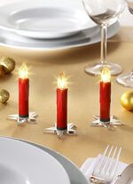 Weihnachtsbaumkerzen-Set, 15-teilig ROT