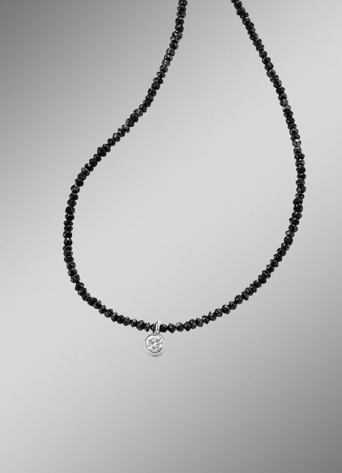 Diamant-Halskette mit einem Brillant 