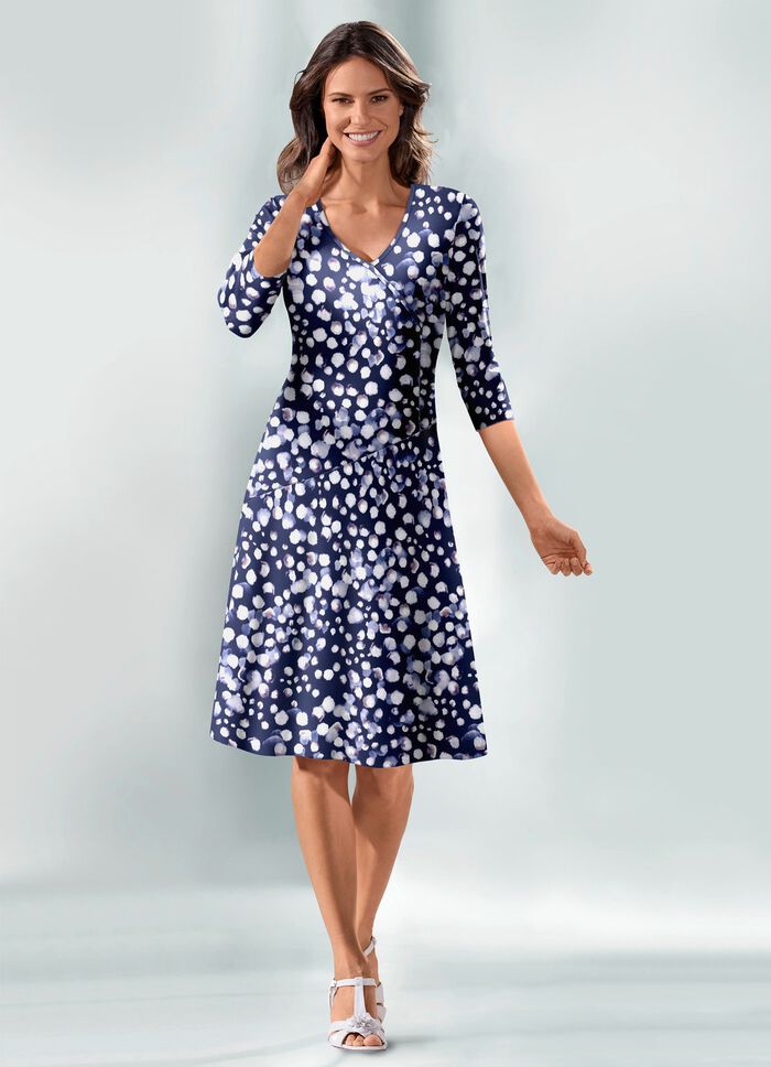 Kleid in Wickeloptik 