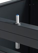 M&uuml;lltonnenbox &laquo;Lacina&raquo;, T&uuml;ren in Holzoptik 