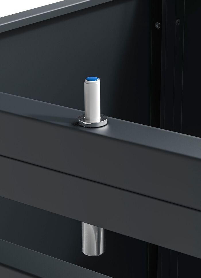 M&uuml;lltonnenbox &laquo;Lacina&raquo;, T&uuml;ren in Holzoptik 