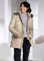 Jacke mit abnehmbarer Kapuze SAND