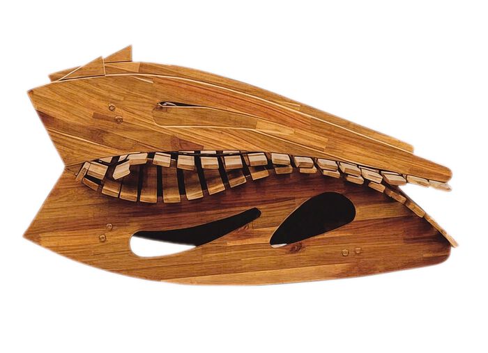 Klappbare Schaukelliege aus Akazienholz 