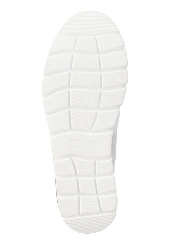 Waldläufer Schnür-Sneaker mit Metallic-Prägung WEISS-EISGRAU-FLIEDER