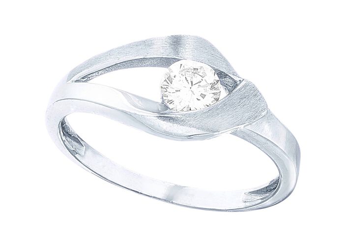 Zauberhafter Damenring mit synth. Zirkonia 