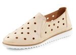 ELENA EDEN Slipper aus weichem Nappaleder mit Lochungen HELLBEIGE
