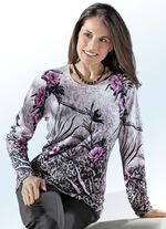 Pullover mit farbiger Strasszier 