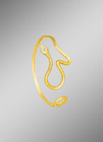 Vergoldeter Armreif mit Diamanten 