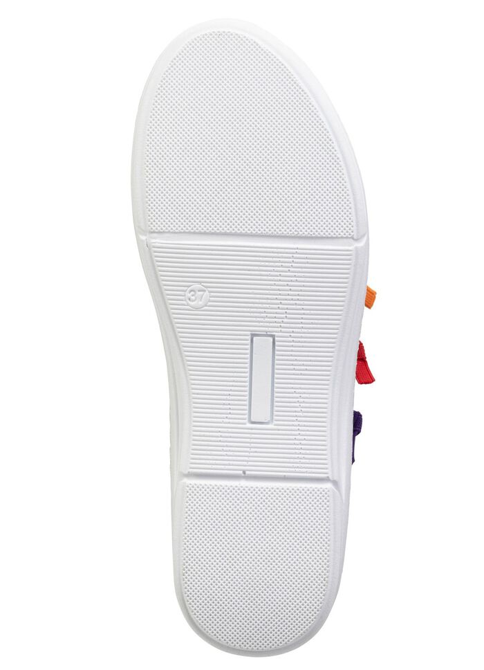 Andrea Conti Slipper mit bunten, dekorativ eingesetzten Gummiz&uuml;gen 