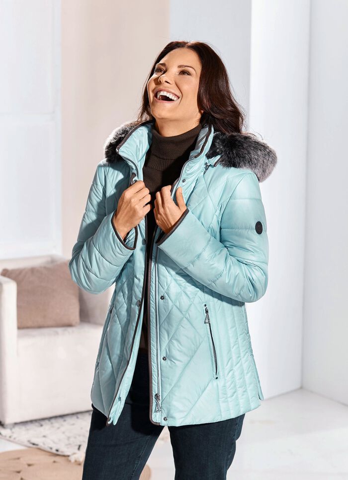 Jacke mit figurfreundlicher Längssteppung seitlich GLETSCHER