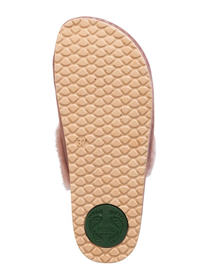 Mubb, warme Damen-Hausschuhe, Weite H, mit Lammfell 