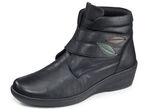 Gemini Stiefelette aus weichem Rind-Nappaleder SCHWARZ