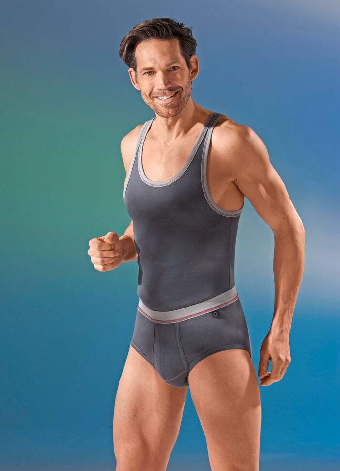 Pfeilring, Dreierpack Sportjacken aus Feinripp, grafit 